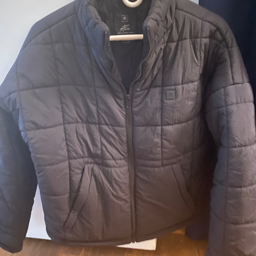 Rip curl women’s black down jacket xs